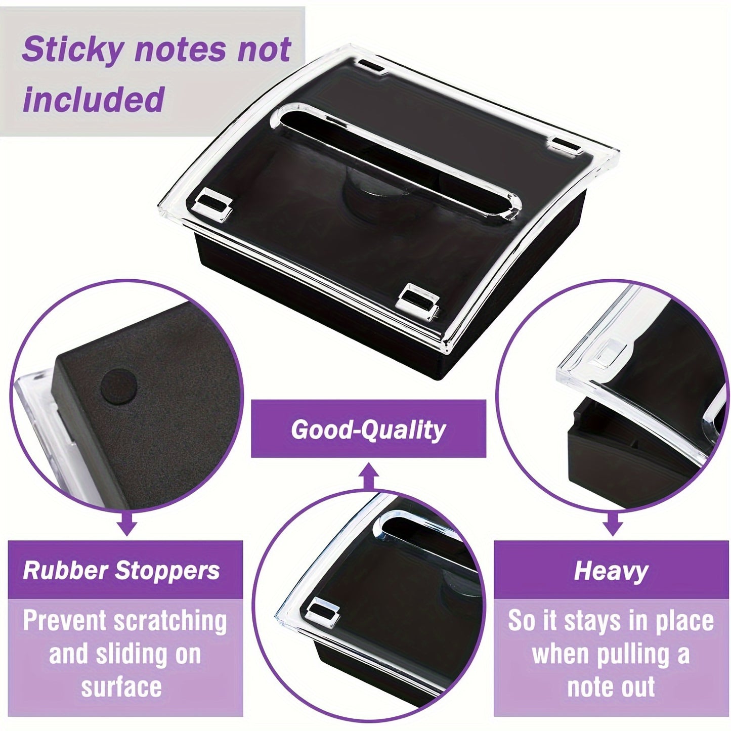 Crystal Clear Sticky Note Dispenser