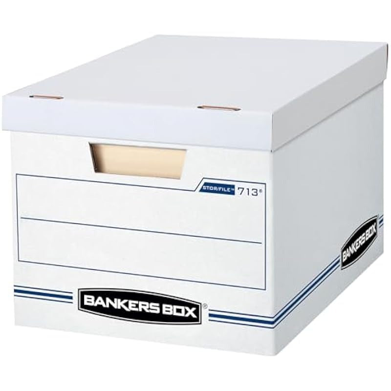 30pk Basic Duty File Storage Boxes w/ Lid