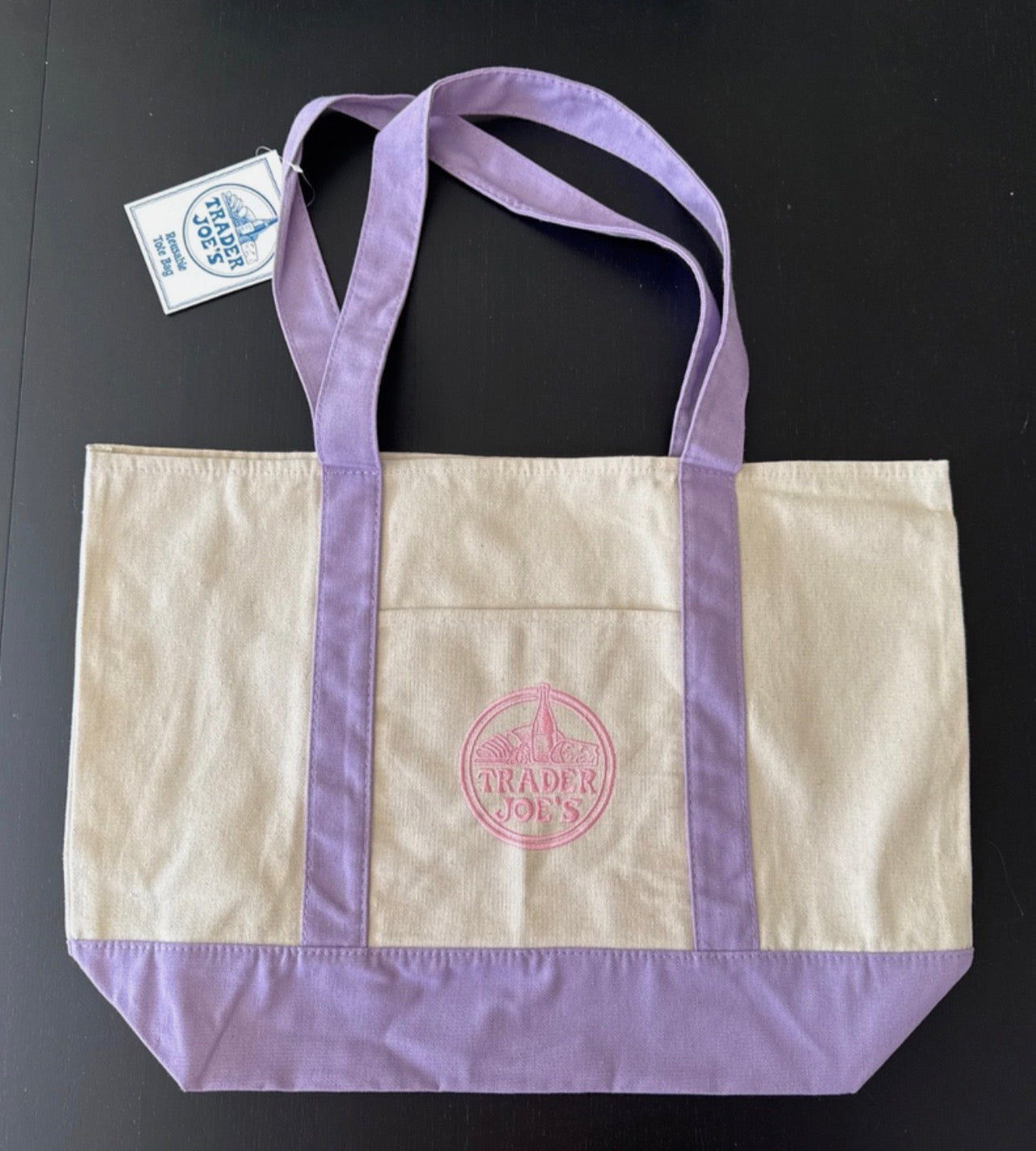 TJ Large Lavender Canvas Bags