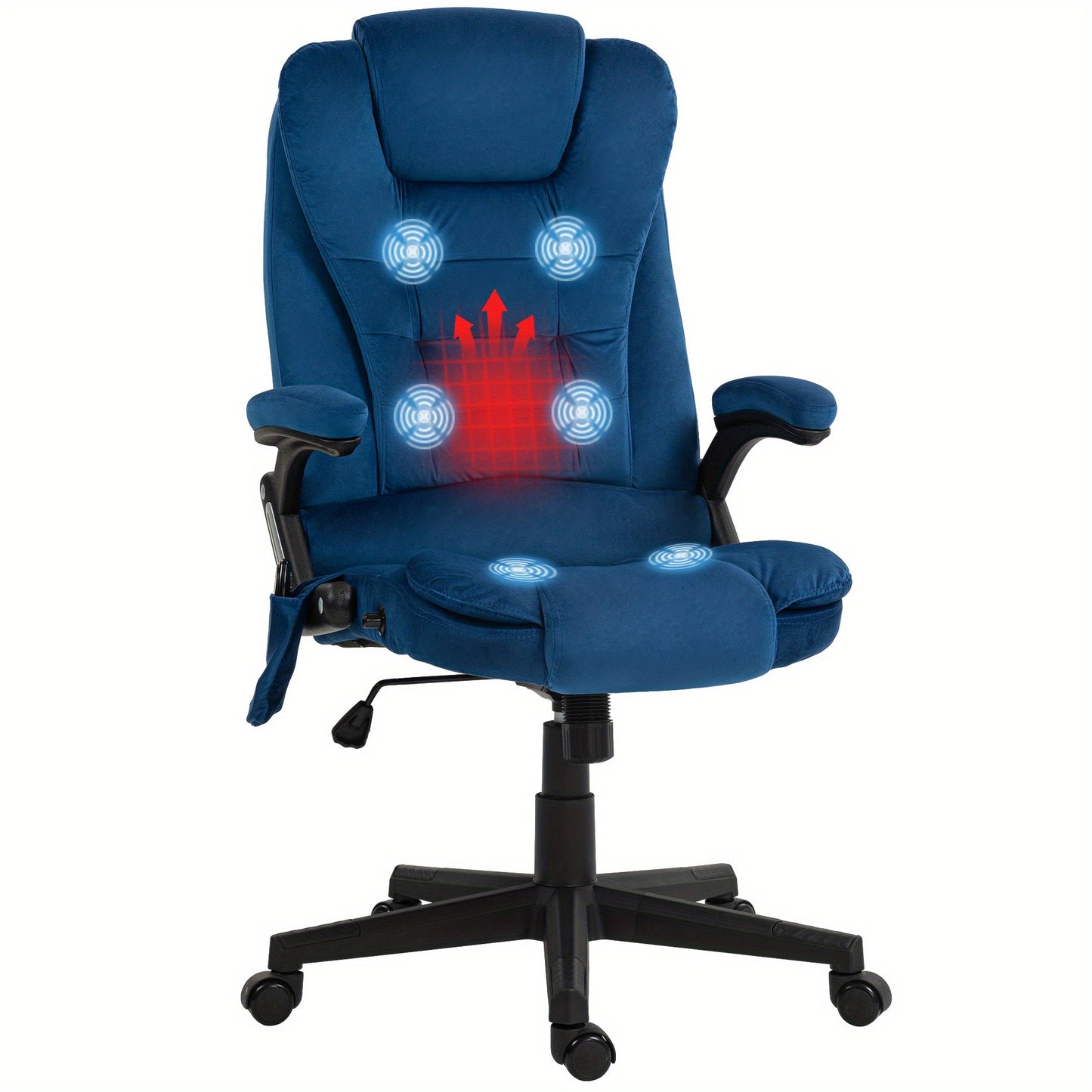 Silla de oficina ergonómica ejecutiva azul