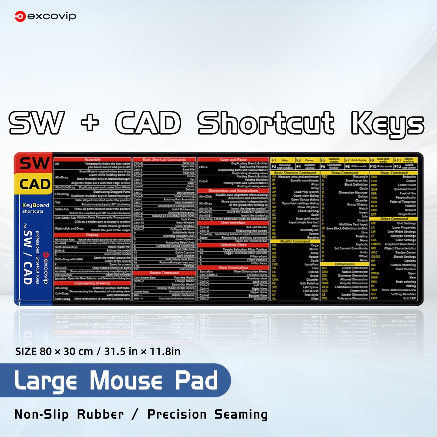 Grand sous-main antidérapant - SW & CAD