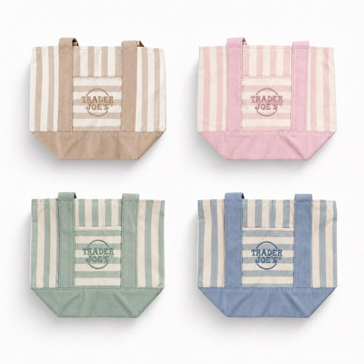 TJ Mini Striped Canvas Bags - NEW SUMMER EDITION