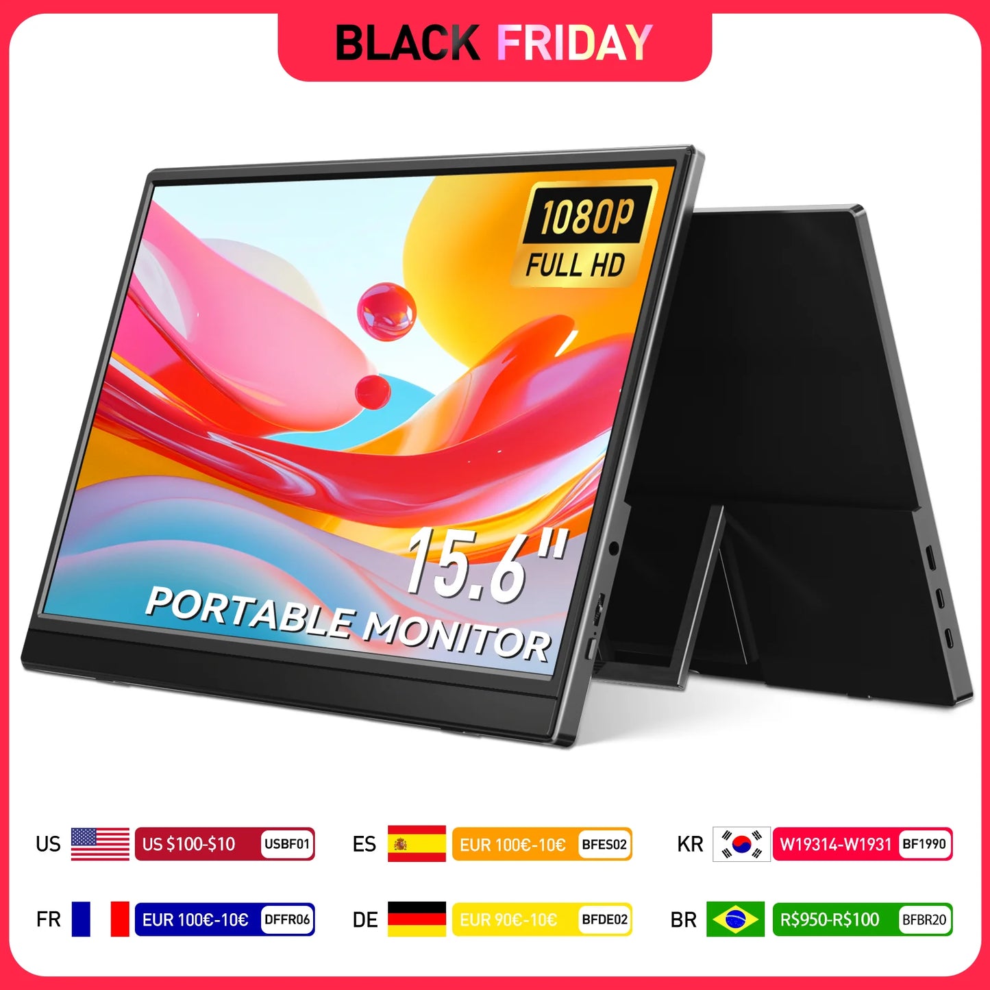 15.6in 60Hz. Portable Monitor