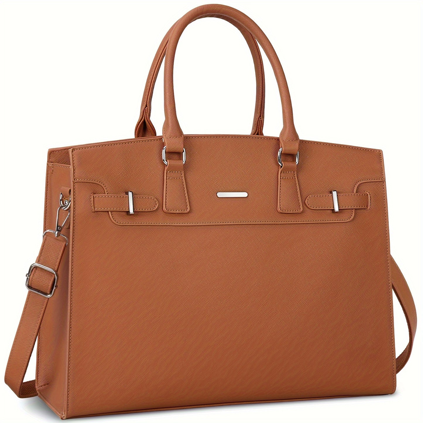 15.6" PU Leather Laptop Bag & Briefcase