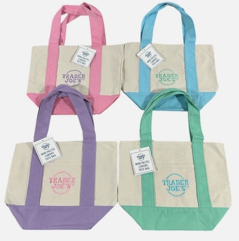 TJ Mini Pastel Canvas Bags