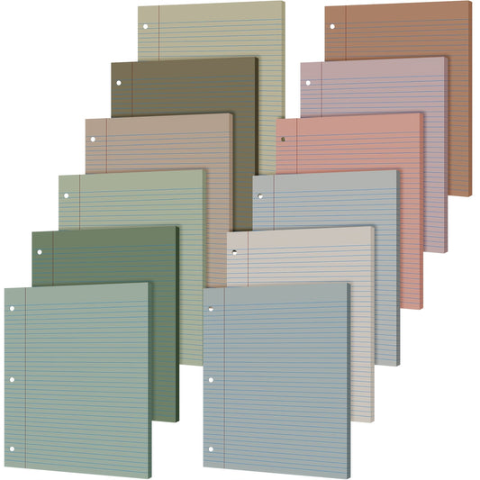 600pk Loose Leaf Multi-Colored Lined College Ruled Paper