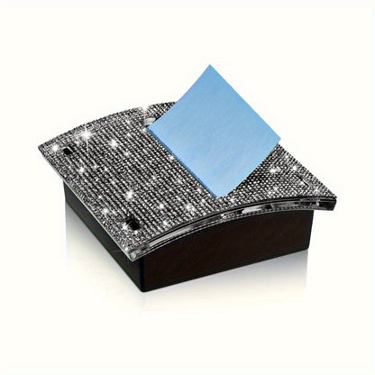 Glittery Clear Sticky Notes Dispenser  - 4 x 4in
