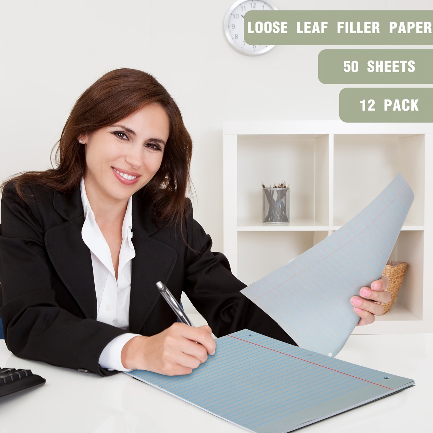 600pk Loose Leaf Multi-Colored Lined College Ruled Paper