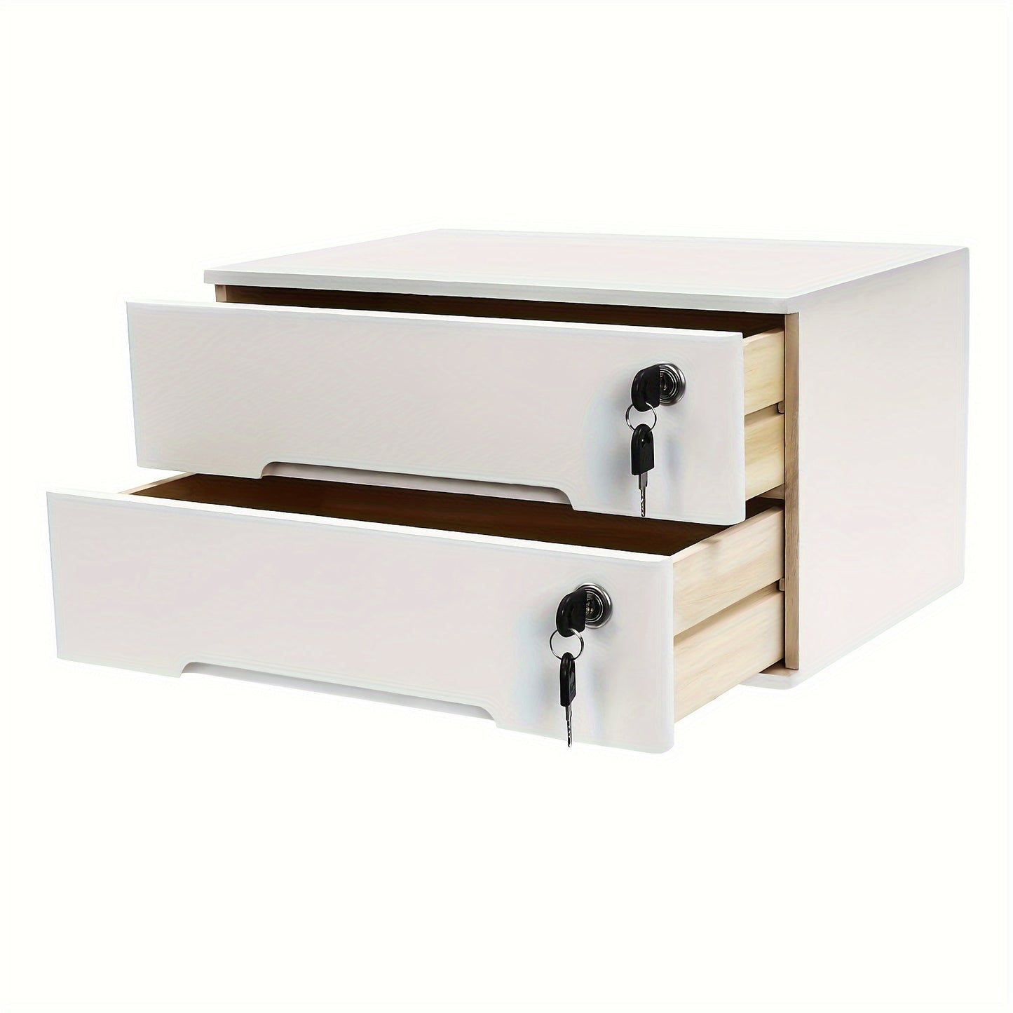 Desktop Filing Cabinet w/ Lockable Drawers