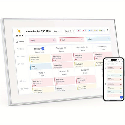 Calendario digital inteligente de 15,6 pulgadas y tabla de tareas 