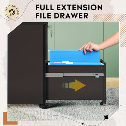 3 Drawer File Cabinet w/ Lock