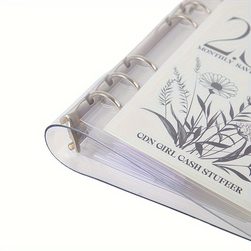 Ensemble de 3 classeurs pour défis d'économies avec enveloppes pour espèces - Organisateur de budget sur 12 mois pour objectifs d'épargne de 5 000 $, 10 000 $ et 25 000 $ 