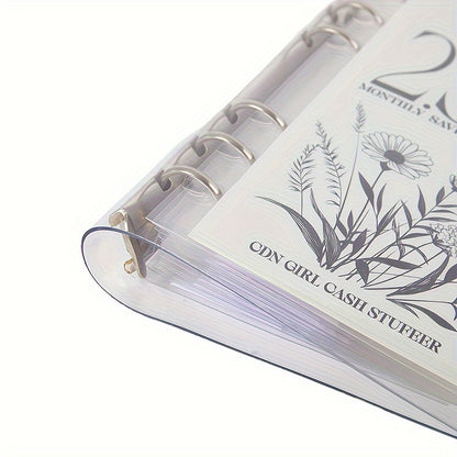 Ensemble de 3 classeurs pour défis d'économies avec enveloppes pour espèces - Organisateur de budget sur 12 mois pour objectifs d'épargne de 5 000 $, 10 000 $ et 25 000 $ 