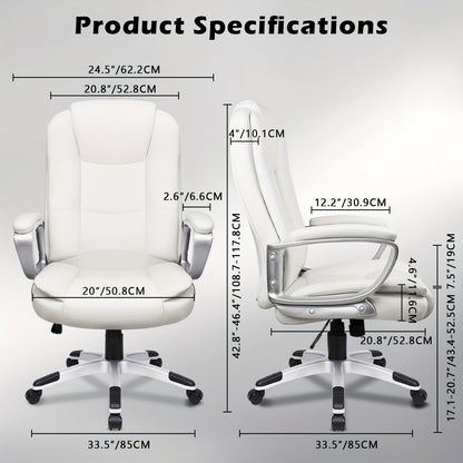 Silla ejecutiva grande y alta (soporta hasta 400 libras) - 4 opciones de color
