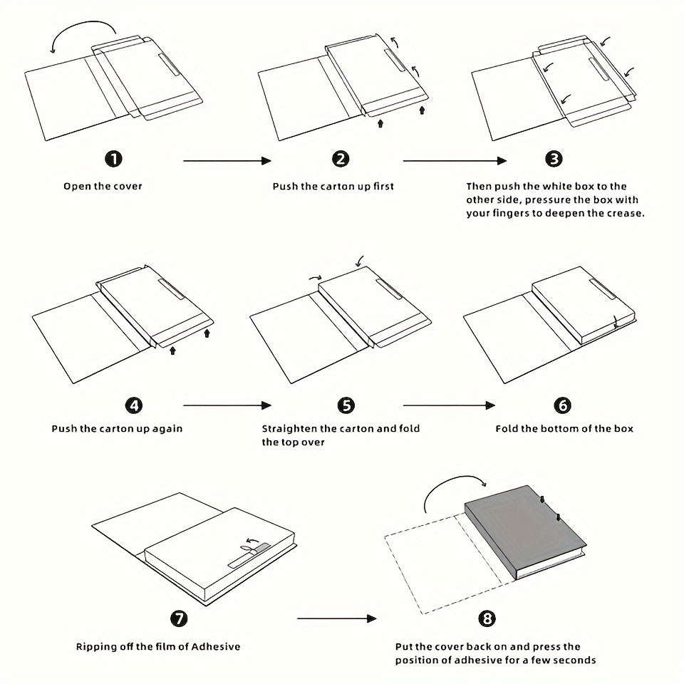 Juego de decoración de 3 piezas con estilo de libro motivacional 