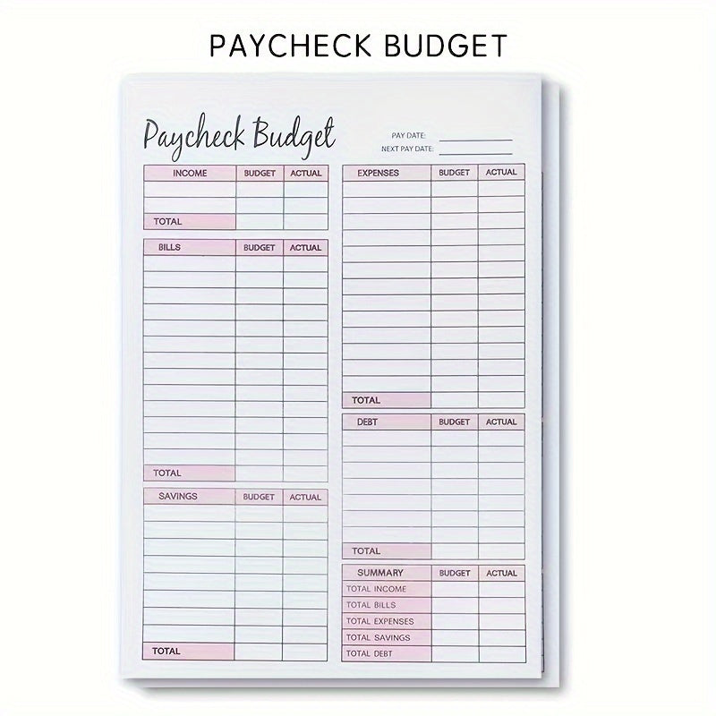 Planificateur de budget de paie de 50 feuilles : Suivi des dépenses budgétaires non daté 