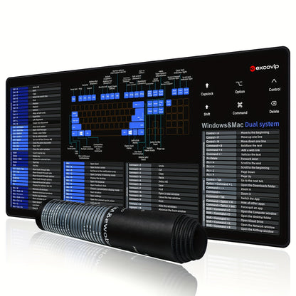 Grand sous-main antidérapant pour Windows et Mac