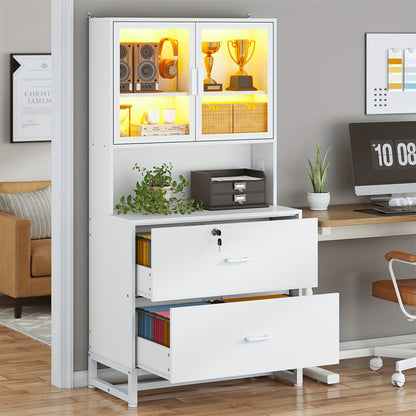 Classeur à 2 tiroirs avec serrure et station de charge