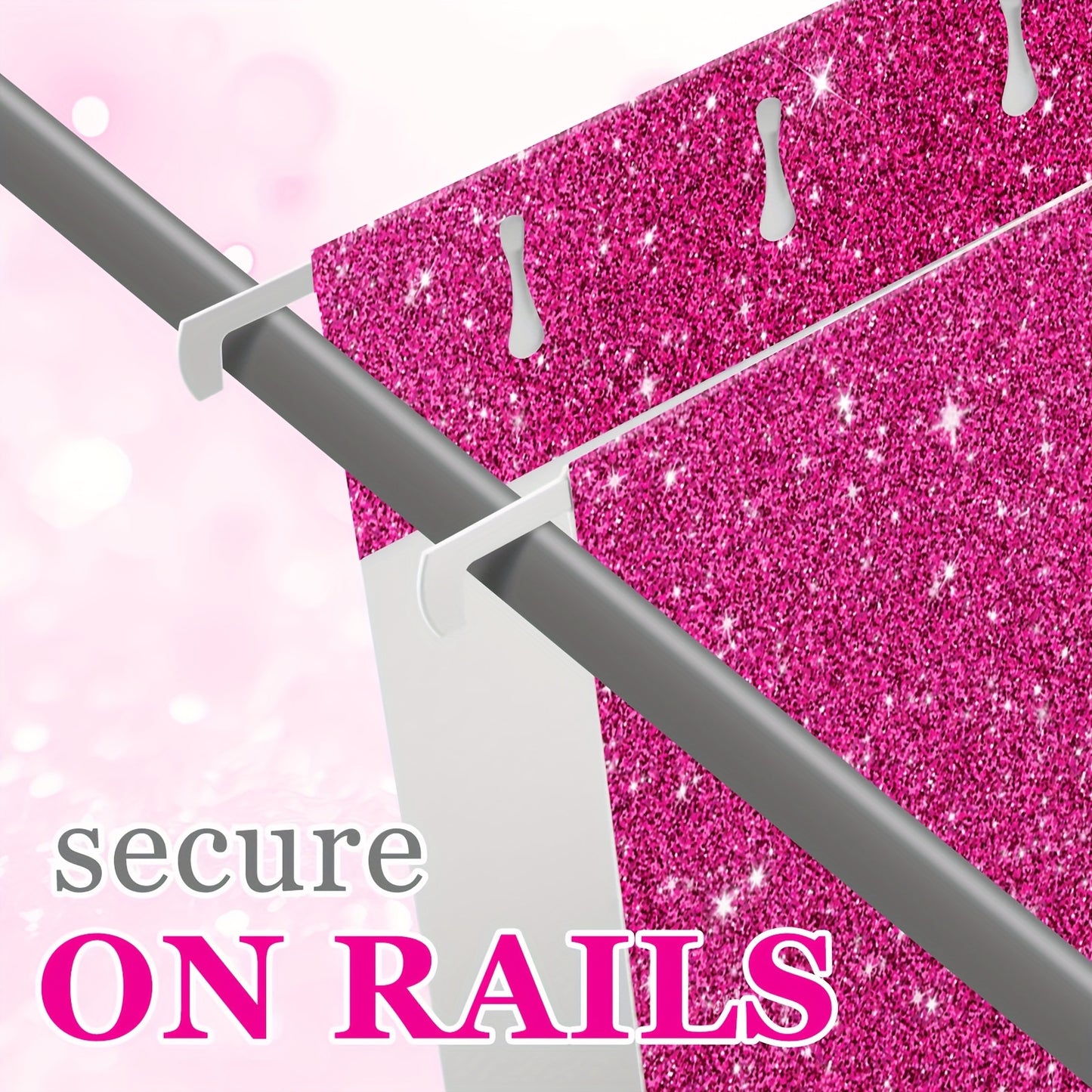 25pk Glittery Hanging File Folders w/ 1/5 Cut Adjustable Tab And 25 Plastic Tabs - 12 X 9.25in. -- 2 Colors