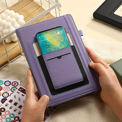 PU Leather Budget Planner Notebook w/ Expense Tracker - Two Years Duration To Track Debts, Bills, & Budgets