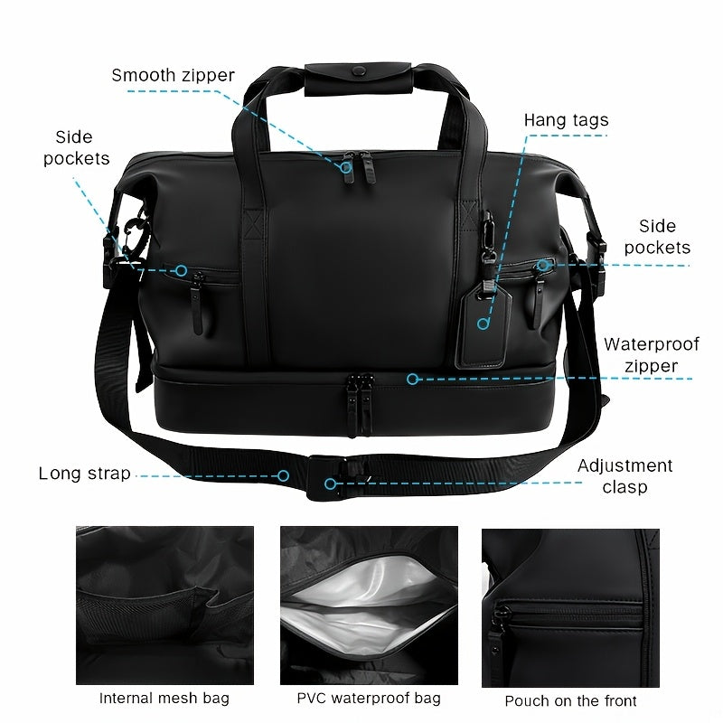 Bolsa de lona de PU de gran capacidad