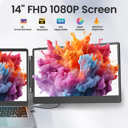14in Laptop Screen Extenders - For Laptops 13 - 16.5"