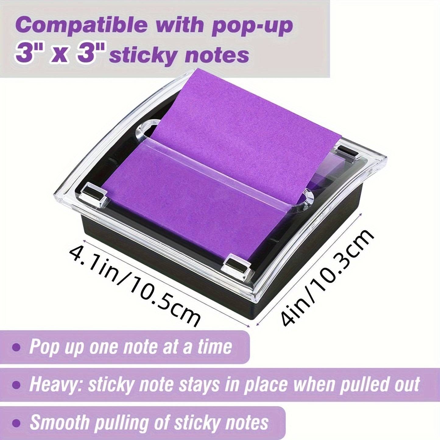 Crystal Clear Sticky Note Dispenser