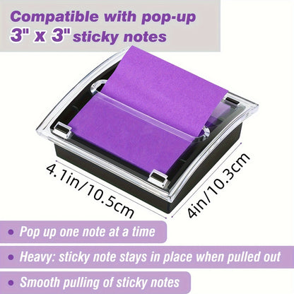 Crystal Clear Sticky Note Dispenser