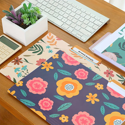 27pk 1/3-Cut Tab Letter-Size Decorative File Folders w/ Erasable Category Labels