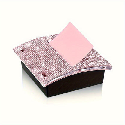 Glittery Clear Sticky Notes Dispenser  - 4 x 4in
