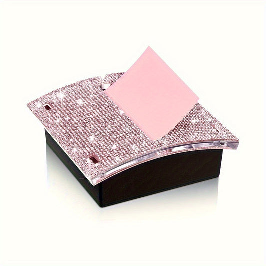 Glittery Clear Sticky Notes Dispenser  - 4 x 4in