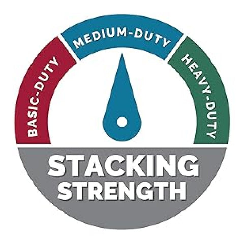 12pk Medium Duty Storage Boxes w/ Lid