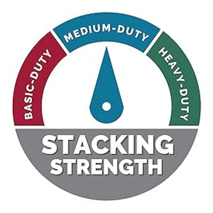 12pk Medium Duty Storage Boxes w/ Lid