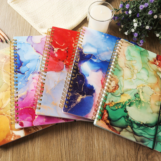 5pk Hardcover Spiral Notebook - 5 Colors Set
