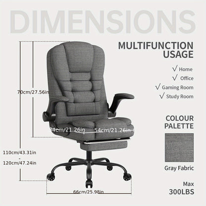 Silla ejecutiva ergonómica - 4 opciones de color 