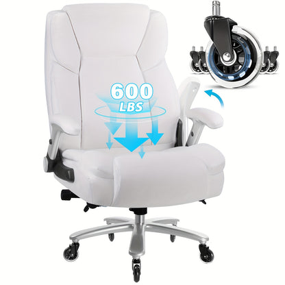 Chaise de bureau robuste, grande et haute - 4 options de couleurs