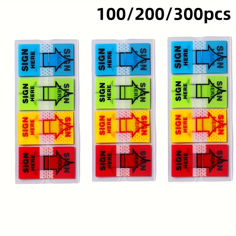 Self-Adhesive "Sign Here" Arrow Flags