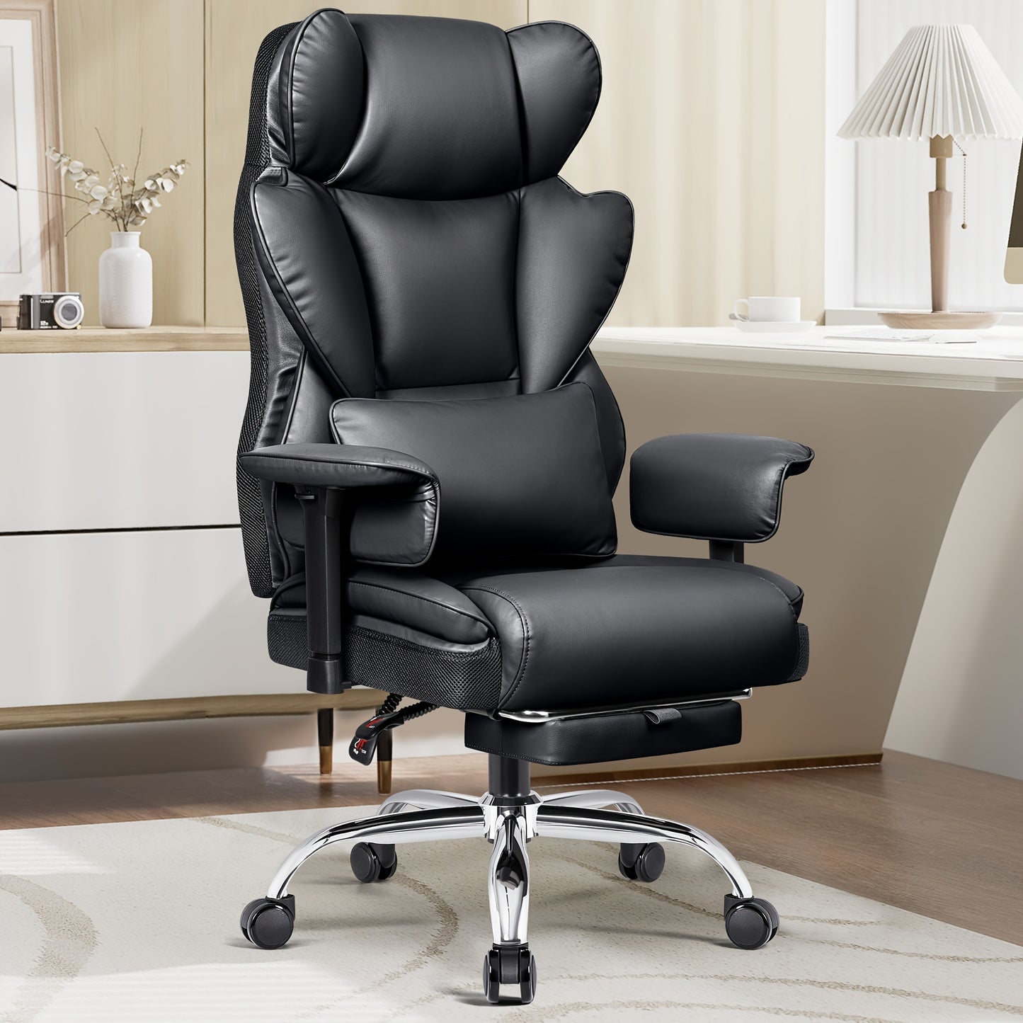 Fauteuil de direction ergonomique haut de gamme grande taille - 6 options de couleurs 