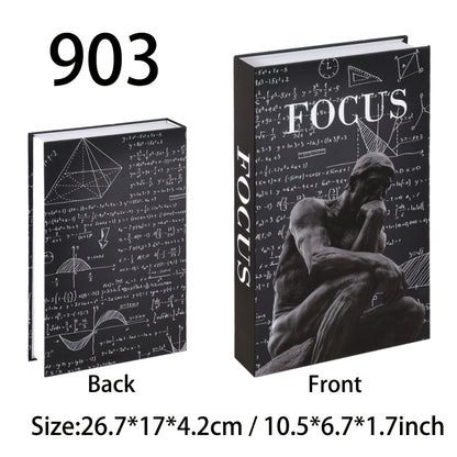 Juego de decoración de 3 piezas con estilo de libro motivacional 