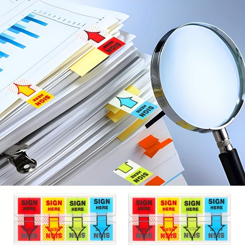 Self-Adhesive "Sign Here" Arrow Flags