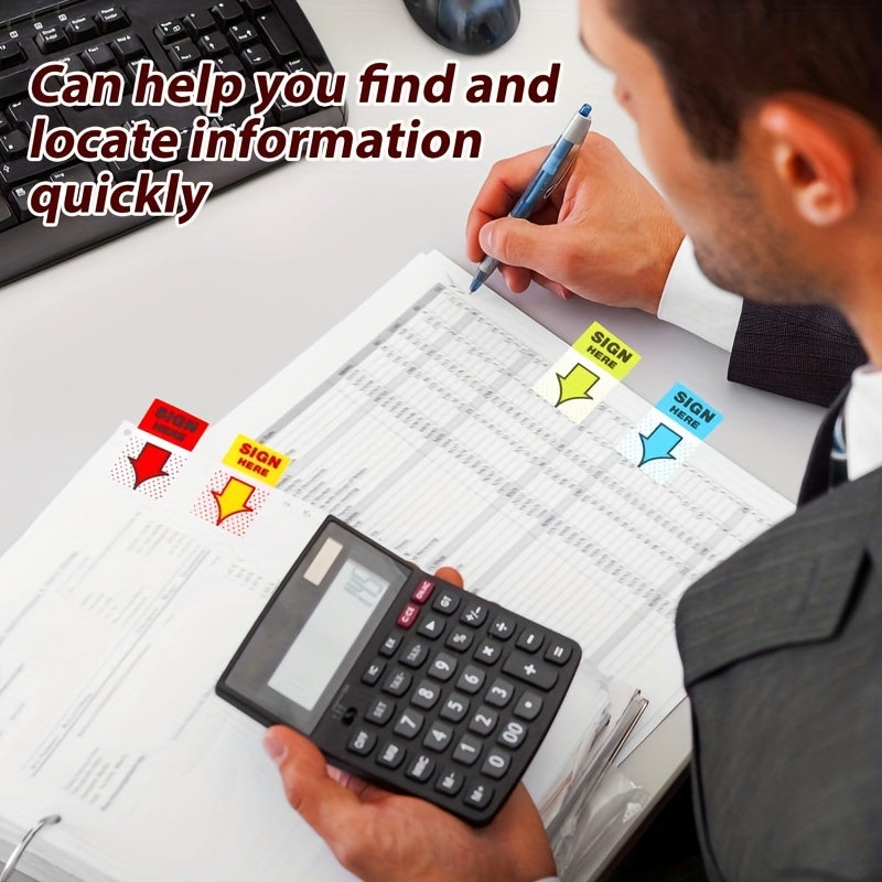 Self-Adhesive "Sign Here" Arrow Flags