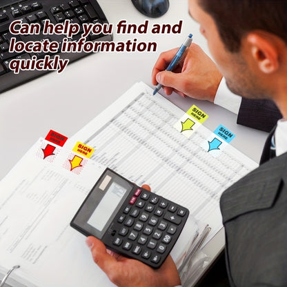 Self-Adhesive "Sign Here" Arrow Flags