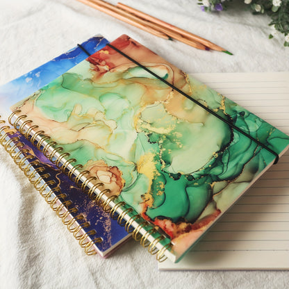 5pk Hardcover Spiral Notebook - 5 Colors Set