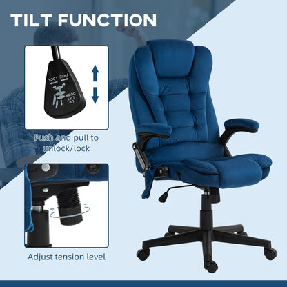 Silla de oficina ergonómica ejecutiva azul