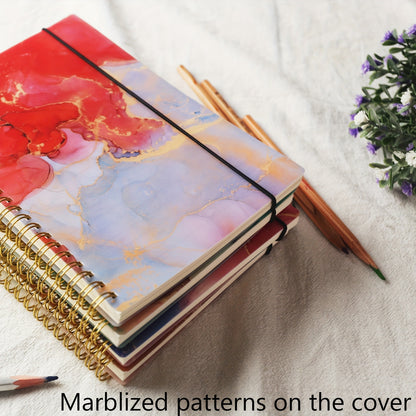 5pk Hardcover Spiral Notebook - 5 Colors Set