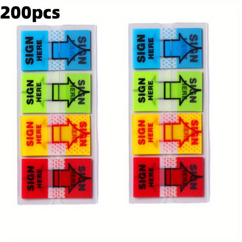 Self-Adhesive "Sign Here" Arrow Flags