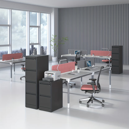 Four Drawer Heavy Duty Metal File Cabinet for Letter, Legal, and A4 Sized Files