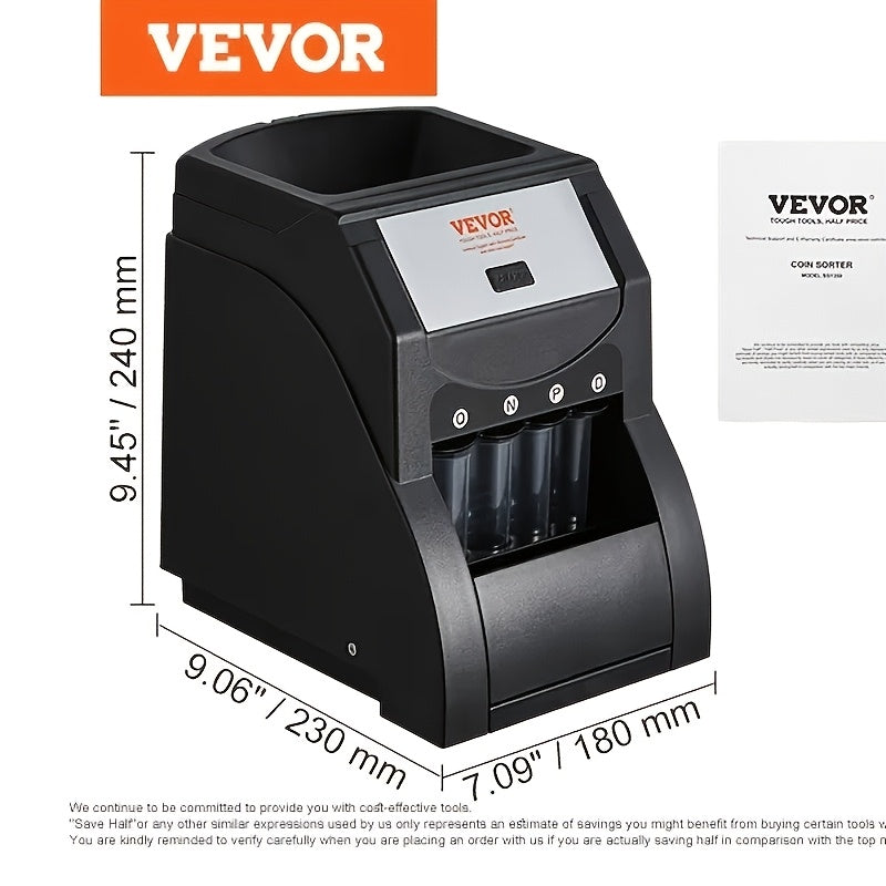 USD Coin Sorter - Includes Four Coin Tubes