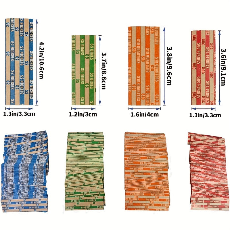 132pcs Coin Wrapping Paper - Flat