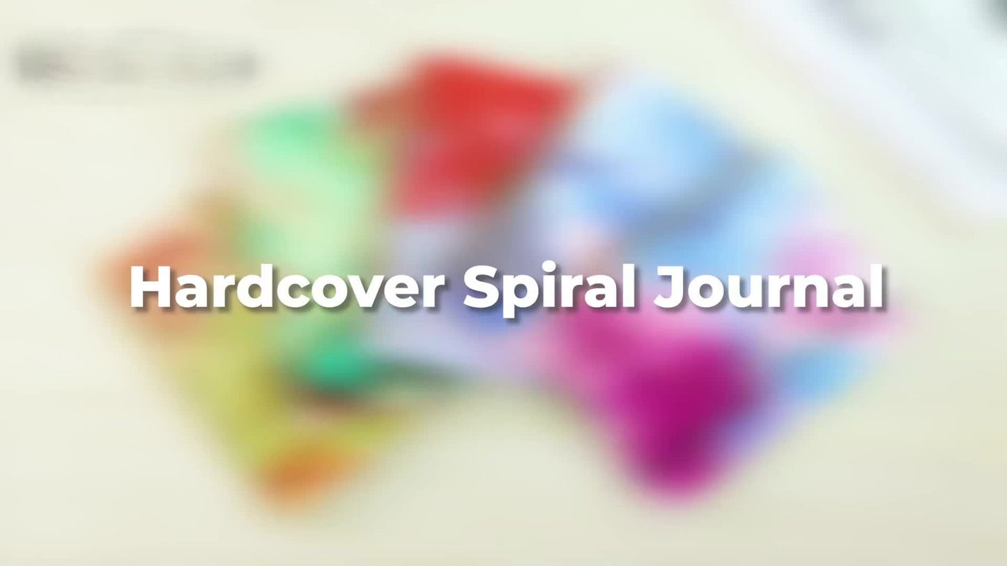 5pk Hardcover Spiral Notebook - 5 Colors Set